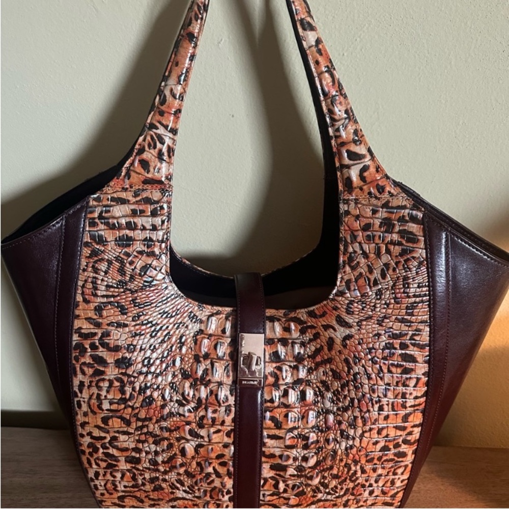 Brahmin Exotic Brown and Tan Shoulder Bag